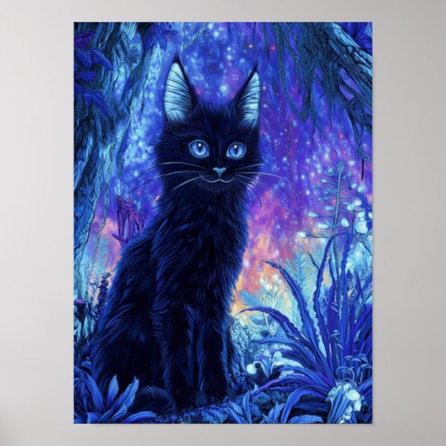 Póster GatoDelBosqueEtéreo (Frente)