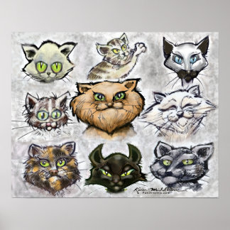 Póster Gatos