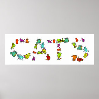 Póster Gatos