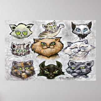 Póster Gatos