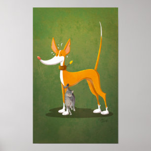 Póster Gatos amorosos