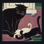 Póster Gatos Art Deco<br><div class="desc">Personalizable Art Deco Original, Poster de Arte Alterado</div>