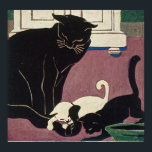 Póster Gatos Art Deco<br><div class="desc">Personalizable Art Deco Original,  Poster de Arte Alterado</div>