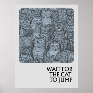 Póster Gatos atestados - proverbios