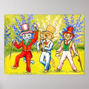 Póster Gatos bailando