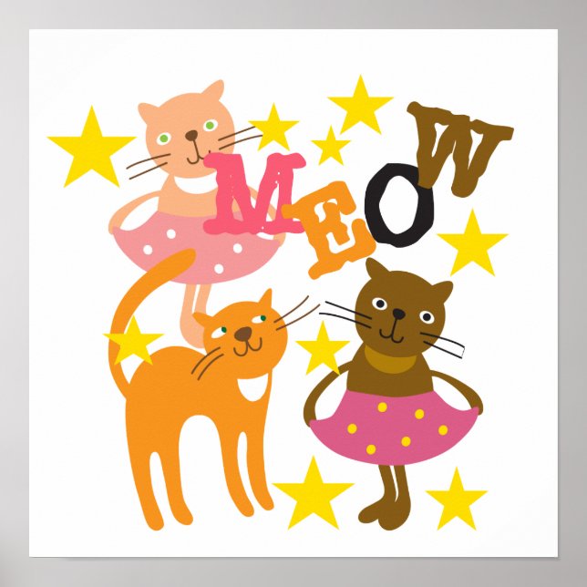 Póster Gatos bailando (Frente)