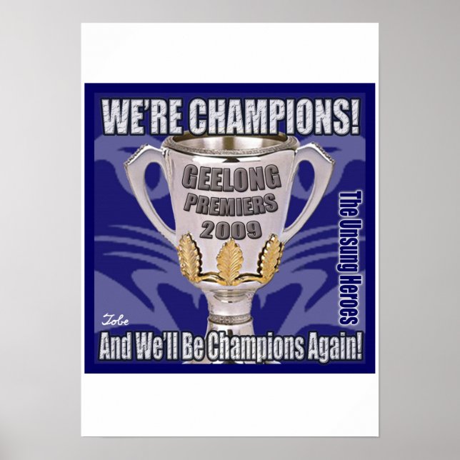 Póster Gatos - Campeones 2009 (Frente)