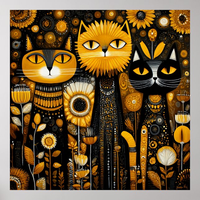 Póster Gatos Caprichosos (Frente)