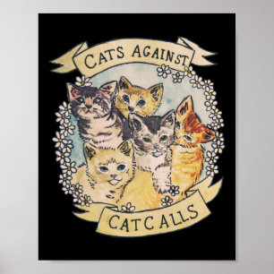 Póster Gatos Contra Llamadas de Gatos Original (ver V2 En