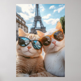 Póster Gatos de Guay en París