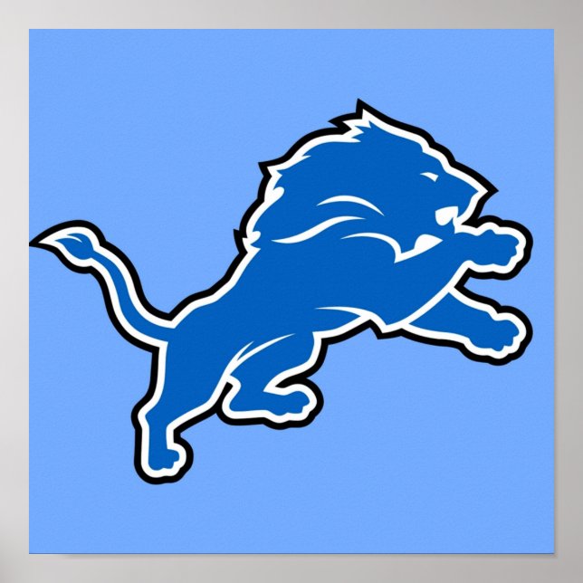 Póster gatos de la carne de caza de león silvestre de est (Frente)