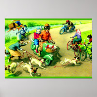 Gatos de Mainzer en motocicletas y bicicletas