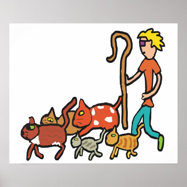 Póster Gatos de rebaño (Frente)