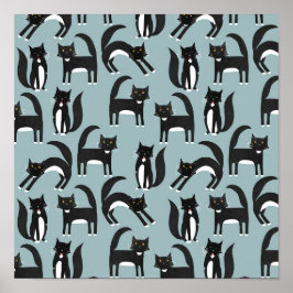 Póster Gatos de Tuxedo