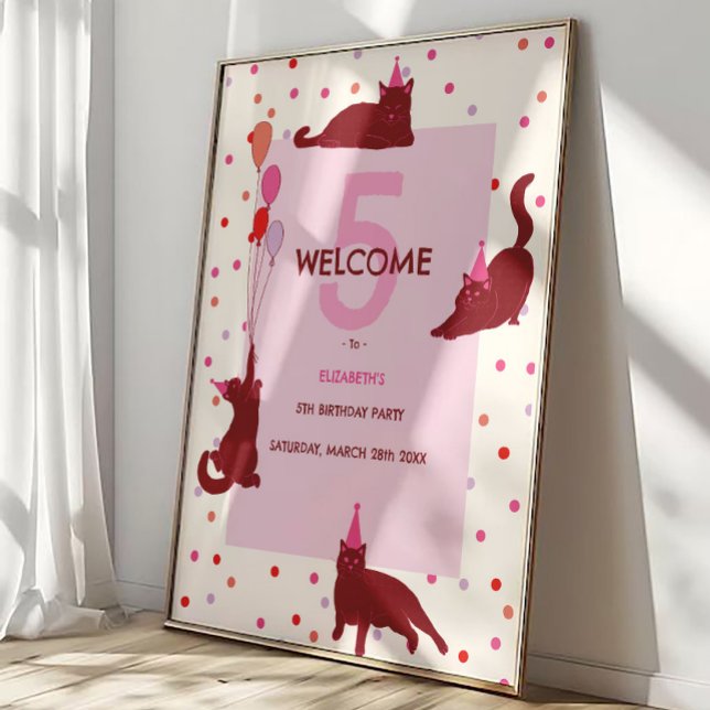 Póster Gatos Divertidos Cumpleaños Perfecto Bienvenida (Subido por el creador)