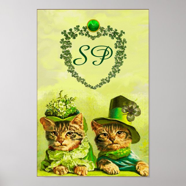 PÓSTER GATOS DIVERTIDOS DE LA FIESTA DE SAN PATRICIANO, M (Frente)