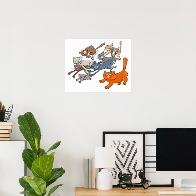 Póster Gatos en ejecución (Subido por el creador)