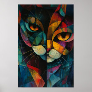 Póster Gatos Harlequin: Arco de colores caprichosos