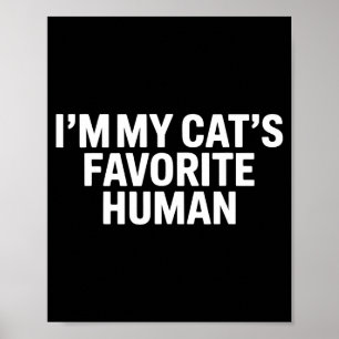 Póster Gatos Humano Favorito Hombres Mujeres Niños Mamá P