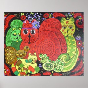 Póster Gatos Kitty