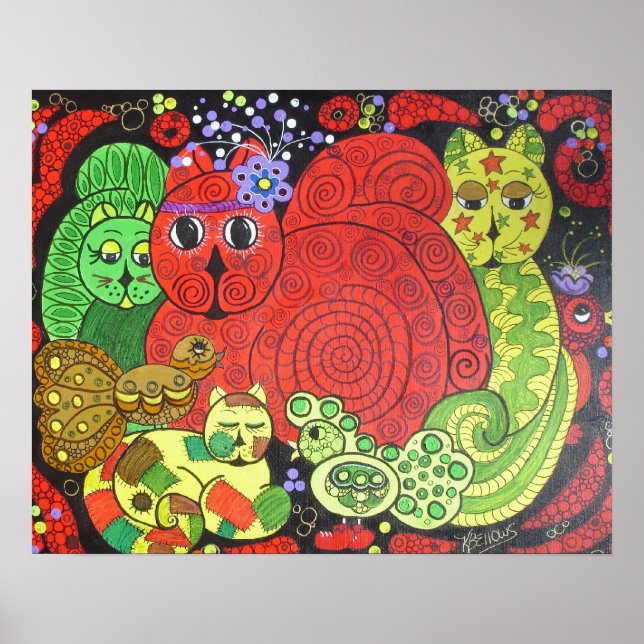 Póster Gatos Kitty (Frente)