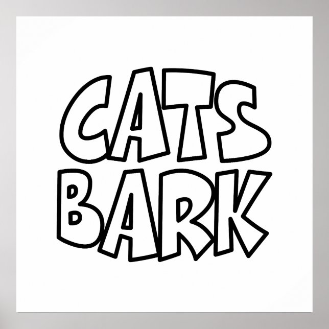 Póster Gatos ladran (Frente)