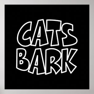 Póster Gatos ladran