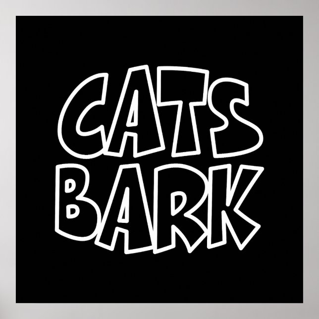 Póster Gatos ladran (Frente)