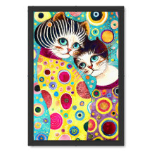 Gatos locos abstractos geniales