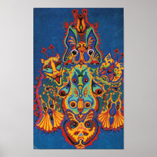 Póster Gatos, Louis Wain