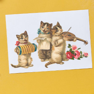Póster Gatos musicales