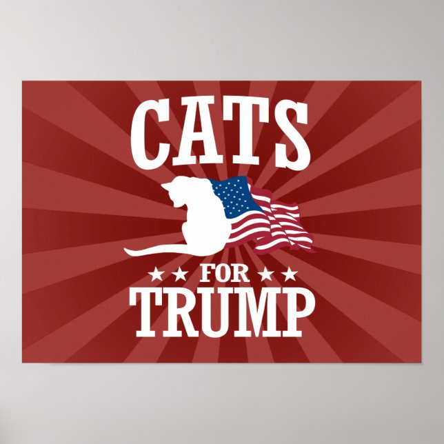 PÓSTER GATOS PARA TRUMP (Frente)