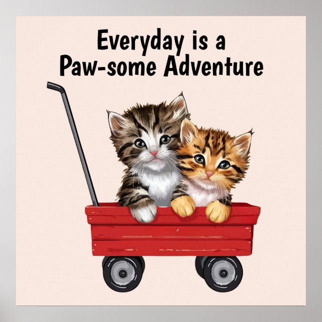 Póster Gatos Personalizados (Frente)