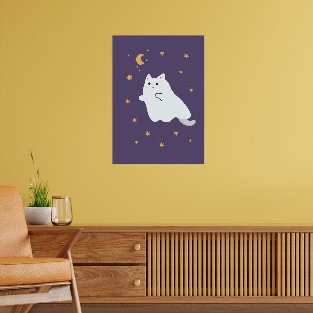 Póster Gatos personalizados divertidos con escobas, calab (Salón 2)