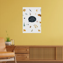 Gatos personalizados divertidos con escobas, calab