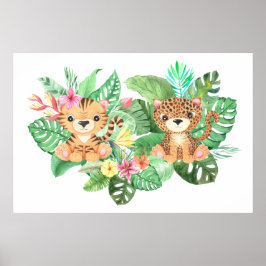 Póster Gatos Salvajes Grandes Bebés