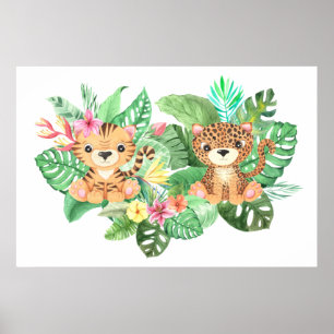 Póster Gatos Salvajes Grandes Bebés