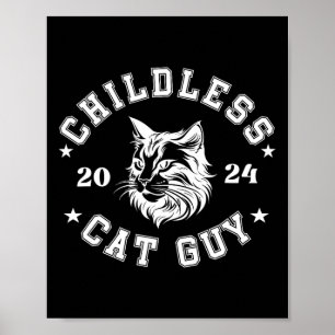 Póster Gatos Sin Hijos Para El Presidente Kamala