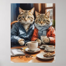 Gatos y café