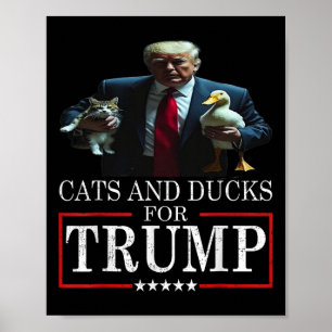 Póster Gatos Y Patos Para Gatitos Y Patos De Trump 2024