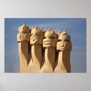 Póster gaudi chimeys
