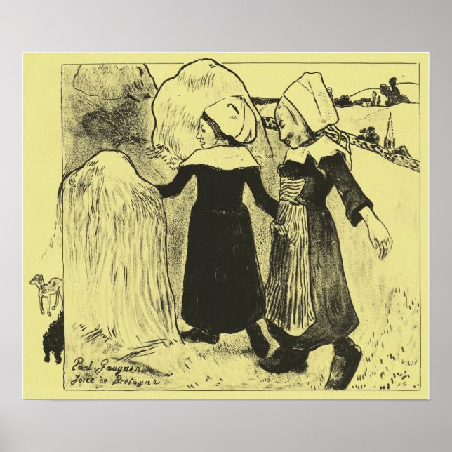 Póster Gauguin - Agradaciones De Bretaña 1889 (Frente)