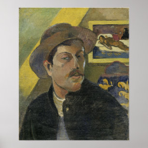 Póster Gauguin - Autoretrato Con Un Gorra 1893