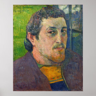 Póster Gauguin - Autoretrato Dedicado A Carriere 1888