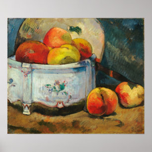 Póster Gauguin - Bodegón con melocotones