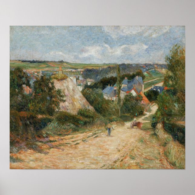 Póster Gauguin - Entrada Al Pueblo De Osny 1882 (Frente)