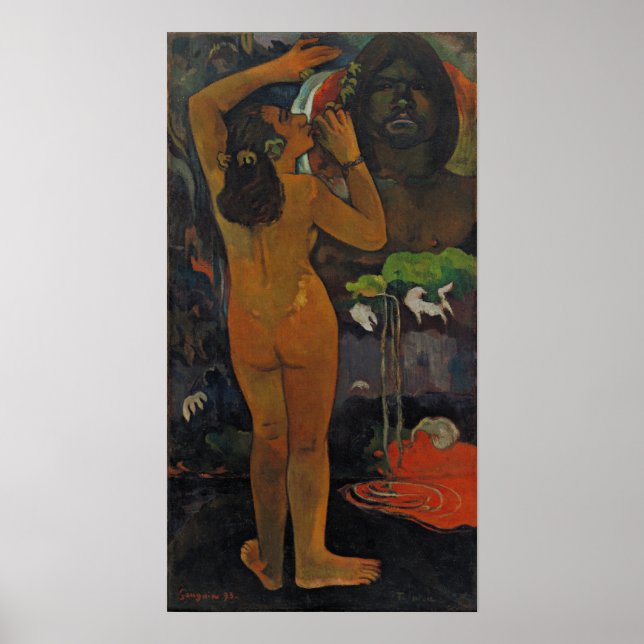 Póster Gauguin - Hina Tefatou (Luna Y Tierra) 1893 (Frente)