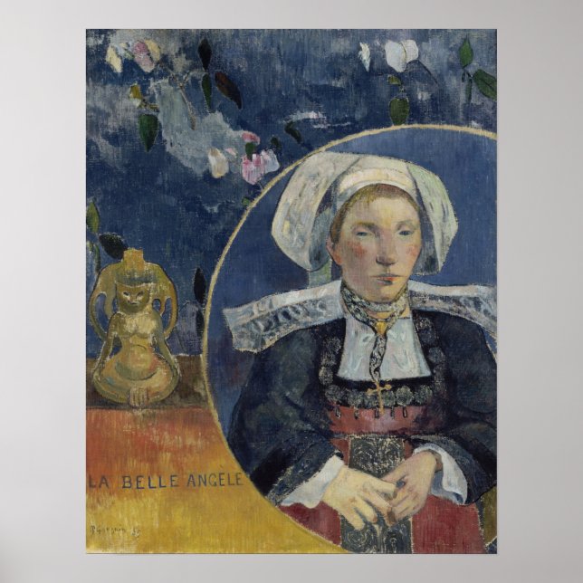 Póster Gauguin - La Belle Angele 1889 (Frente)