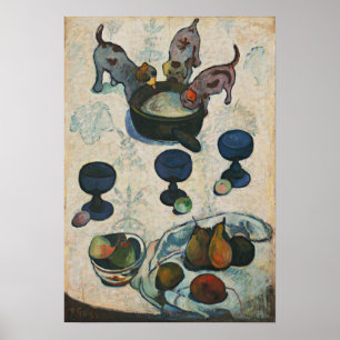 Póster Gauguin - Naturaleza Muerta Con Tres Cachorros 188