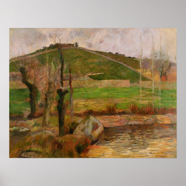 Póster Gauguin - Paisaje Cerca De Pont-Aven 1888 (Frente)